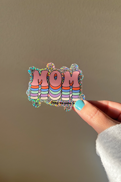 Mom Glitter Sticker
