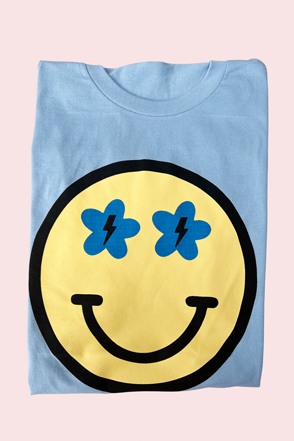 Smiley Tee - Blue
