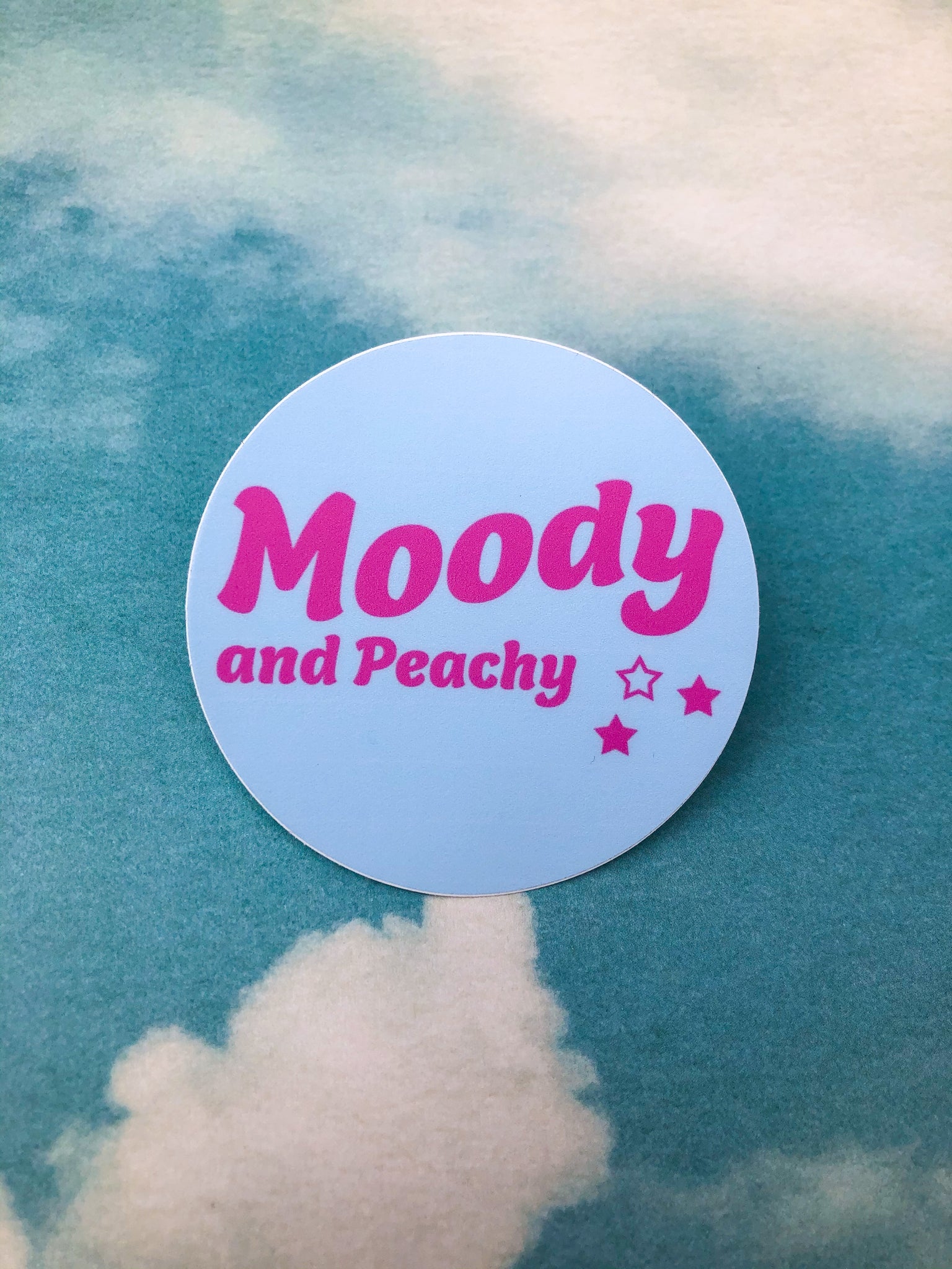 Moody and Peachy Sticker