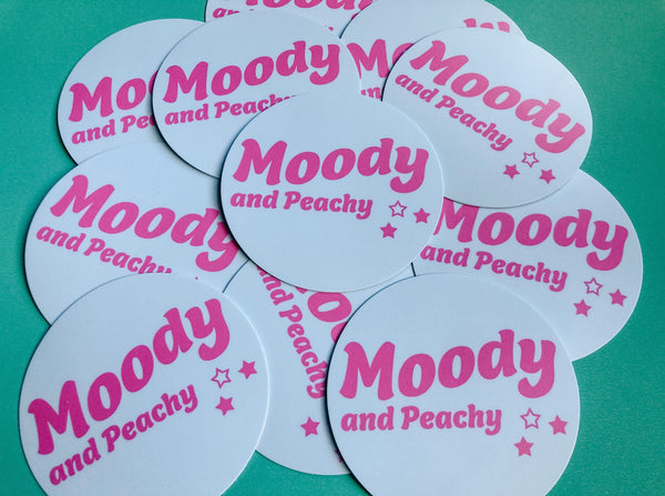 Moody and Peachy Sticker