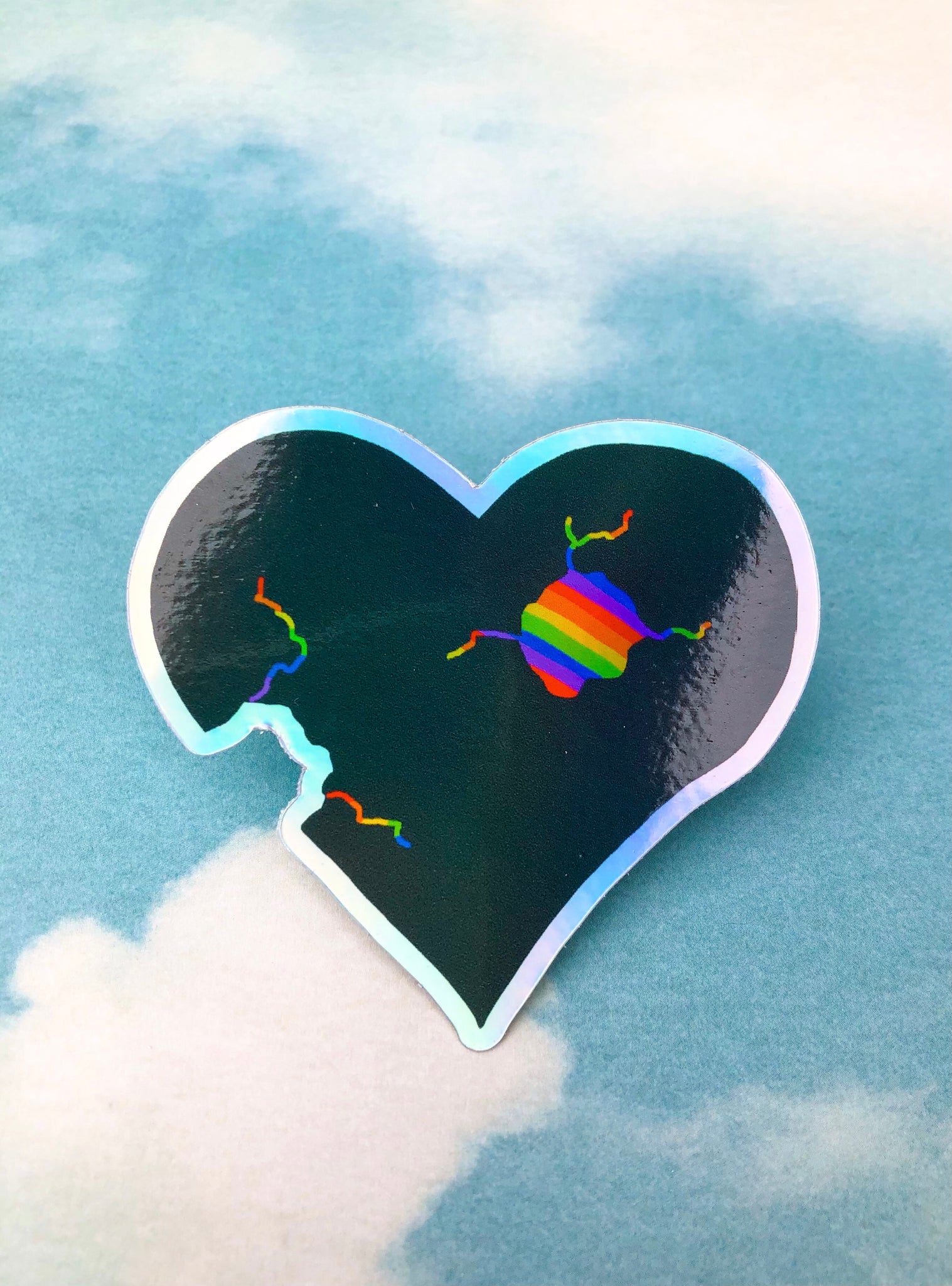 Rainbow Resilient Heart Sticker