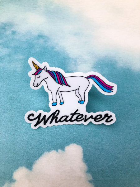Clear Unicorn Sticker