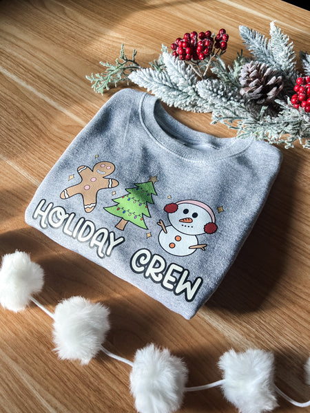 Holiday Crew Kids Sweatshirt